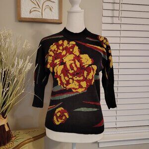 Vintage - Snow Xue Gao 3/4 Sleeve Sweater -Small